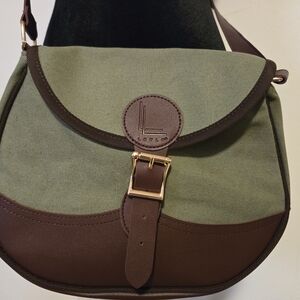 LouLu Green and Brown Crossbody Purse *NEW*